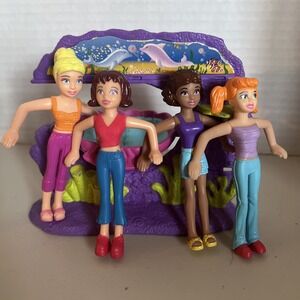 VTG 2000s Polly Pockets…4 Dolls And Mermaid Enclosure